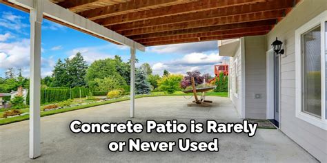 removing concrete patio attached to house